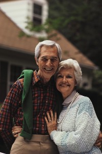 elderly couple aging in place at home